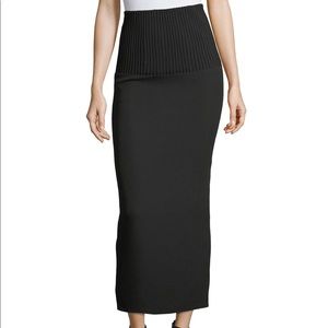 Brandon Maxwell ribbed waist pencil skirt
